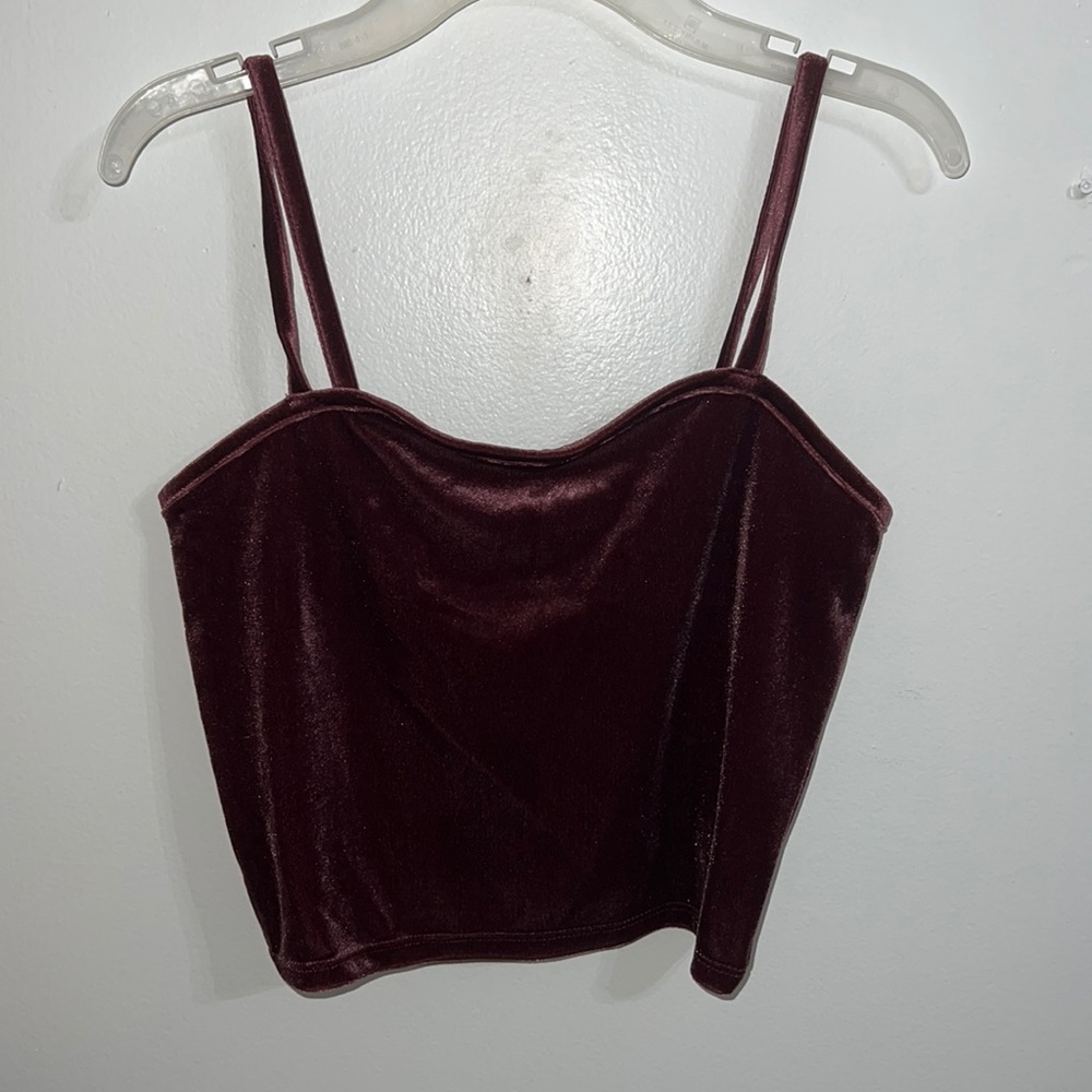 Forever 21, crop top, size medium, maroon